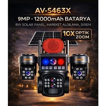 Foto və videokameralar: AV-S463X Günəş panelli təhlükəsizlik kamerası sistemi - 9MP yüksək — 1