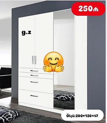 paltar skafi satilir: Dolab yeni qarderob paltar dolabı güzgülü — 1