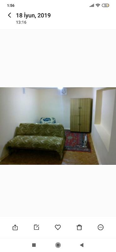 Otaqlar: 1 otaq, 1 mətbəxi olan heyet evi kirayə verilir. Qaz, su, işıq — 3