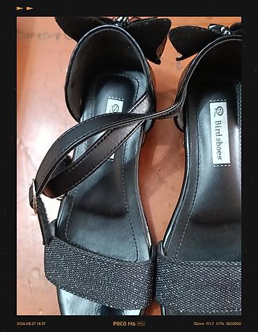 бирюзовые туфли: Məhsul: Qız uşaqları üçün zərif sandal az geynilib 32 razmer - Brend — 3