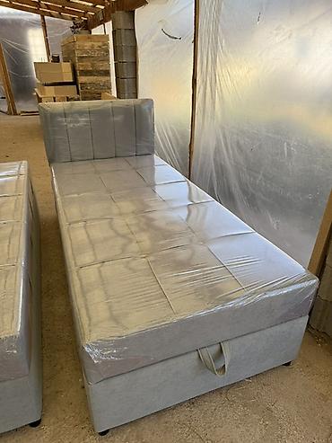 Односпальные кровати: Односпальная тахта с подъёмным коробом - Компактная тахта с вшитым — 30