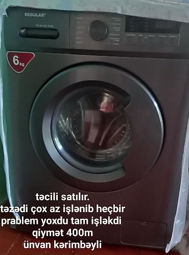 ps5 pro irşad: REGULAR RG-60132S paltaryuyan maşın - Yük: 6 kq - Ön yükləməli — 1