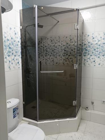 Душевые перегородки и ограждения: Душевые кабины стеклянные перегородки душевые кабины Бишкек 🚿 — 30