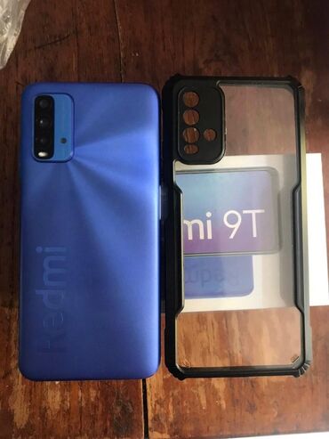 Техника и электроника: Xiaomi Redmi 9T, Б/у, 128 ГБ, цвет - Синий, 2 SIM