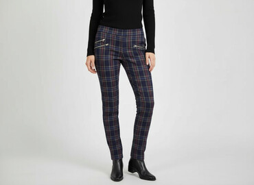 stradivarius spodnie z eko skóry: Zara, Material trousers for women, size M