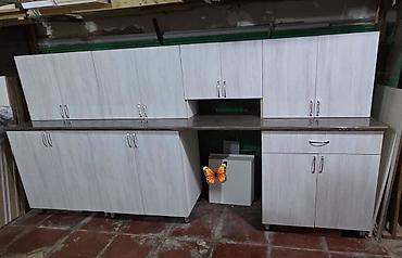 Mətbəx mebeli – yeni model - Ölçü: 303 sm - Material: açıq ağ-ağac lalafo.az -da Mətbəx mebeli – yeni model - Ölçü: 303 sm - Material: açıq ağ-ağac