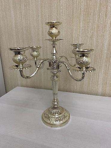 Klassik üslubda 5li şamdan