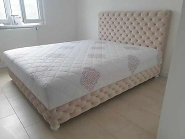 Kreveti: AKCIJA Tapacirani bračni krevet – luksuzni Chesterfield stil - — 11