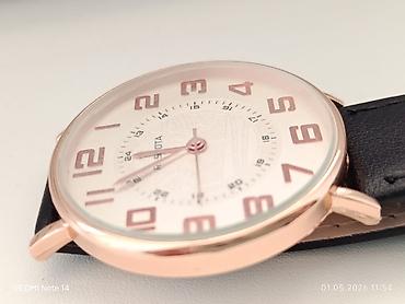 Qol saatları: Qol saatı – klassik dizayn - Korpus: qızılı/rose gold tonlarda metal — 6