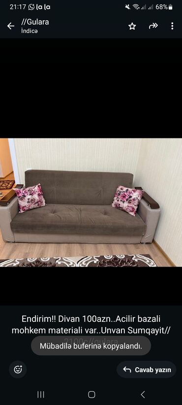 Bağ, çöl masa və oturacaq dəstləri: Divan
