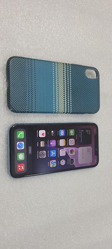 Apple iPhone: IPhone Xr, Б/у, 64 ГБ, Голубой, Чехол, 78 % — 11