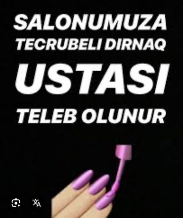 Anbar: Ehmedliye müşterisi olan salona dirnaq ustası teleb olnur elaqe nomrsi