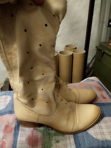 kožne čizme ženske: High boots, 38