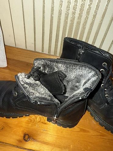 boot: Məhsul: Kişi qış botları - Rəng: Qara - Üst material: Toxumalı — 3