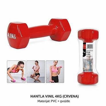 KMT Sjajna bučica crvena 2001828 - Tip: vinil bučica za vežbe snage -