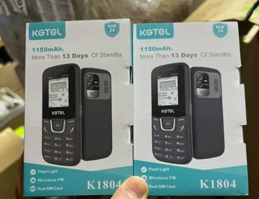 Digər mobil telefonlar: Kgtel. K1804. 1150 mAh. Yenidir. Karopkasıyla birlikdə. İşlənməyib