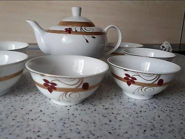 setin parca: Çay dəsti, rəng - Ağ, Farfor, 6 nəfərlik, Yaponiya — 4