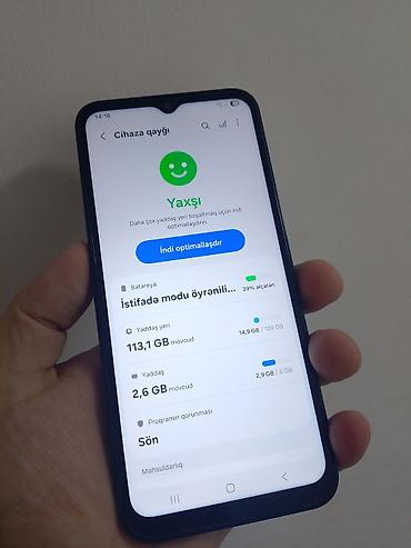 Samsung Galaxy A14, 128 GB, rəng - Qara, Sensor, Barmaq izi, İki sim kartlı