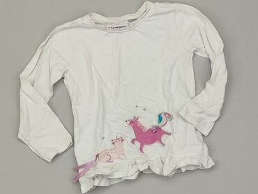 biała bluzka wiązana pod szyją: Bluzka, 4-5 lat, 104-110 cm, stan - Dobry