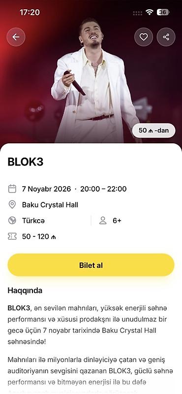 iticket komedixana bilet: BL0K3 – Konsert bileti TƏCİLİ SATIRAM. Bileti özüm almışam bəzi — 1