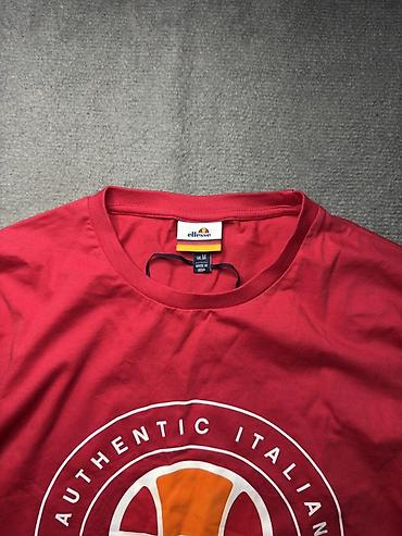 oversize tshirt: Futbolka, Ellesse, L, rəng - Qırmızı — 5