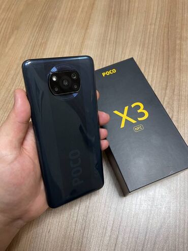 poco m6 qiymeti: Poco X3, 128 GB, rəng - Mavi, Zəmanət, Düyməli, Barmaq izi