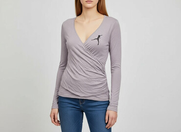 lniany t shirty hm: H&M, T-shirt damski, rozmiar M