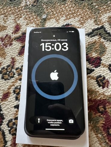 редми нот 11 с: IPhone 11, Колдонулган, 128 ГБ, Кара, Каптама, Куту, 70 %