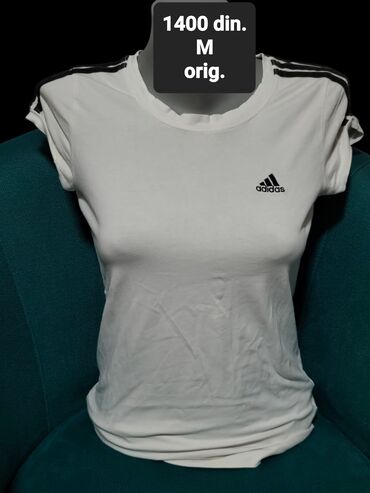 Majice kratkih rukava: Adidas, M (EU 38), bоја - Bela