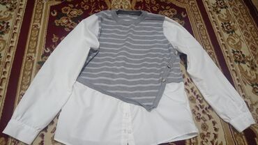 qoroşkalı qadın bluzu: Artico, XL (EU 42), цвет - Белый