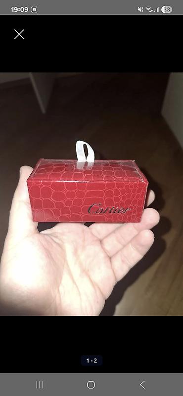 Bijuteriya: Məhsul: Kişi köynəyi üçün qol düymələri (cüt) Brend üslubu: Cartier — 2