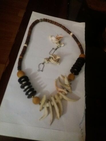 nakit kompleti: Komplet ogrlica i mindjuše od školjki