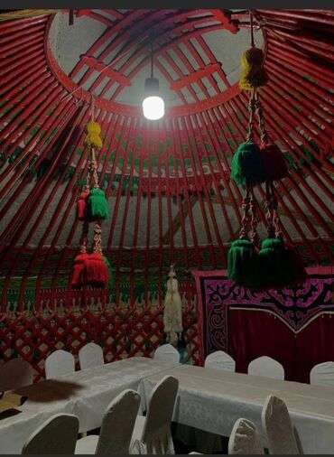 Аренда юрт: Аренда юрты, Каркас Деревянный, 85 баш, С полом — 8