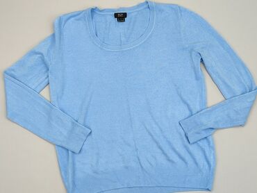 błękitna eleganckie bluzki: Sweter, F&F, XL, stan - Dobry