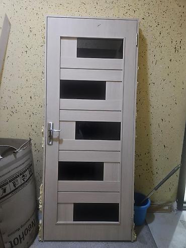 mdf divar panelleri: İç qapı – müasir dizayn - Material: ağarmış ağac teksturalı — 1