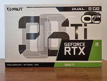rtx 5060 ti komputer: Videokart Palit GeForce RTX 3060 Ti, 8 GB, İşlənmiş — 1