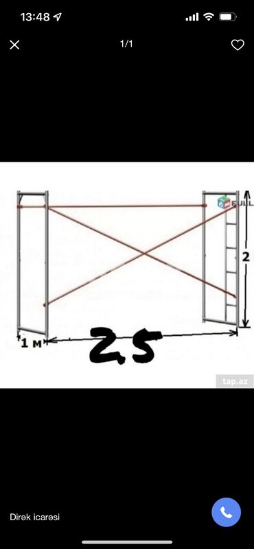 Lesa: 🪜Ayaq altı, Lesa, İskələ (skela) (kazyol) Cтроительные леса — 14