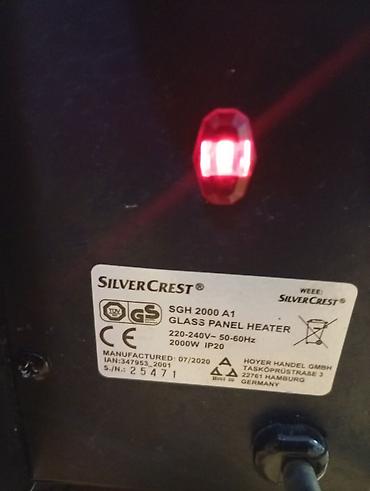 Kaloriferi: SilverCrest SGH 2000 A1 – stakleni panel grejač OKO. 80 45 — 3