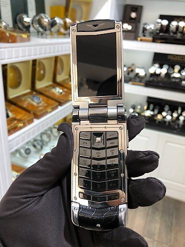 işdənmiş telefonlar: Vertu Ayxta Silver Ceramika Telefon Ideal veziyyetdedi. Barter Var — 2