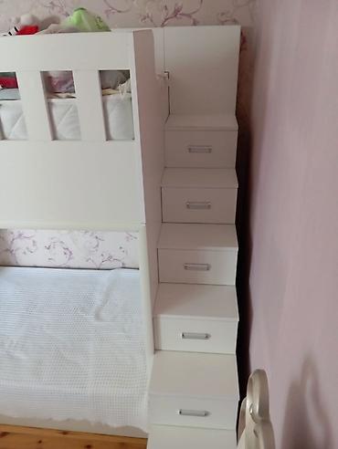 taz: Oğlan və qız üçün, İşlənmiş, Çarpayı, Matras ilə, Siyirməli, MDF — 7