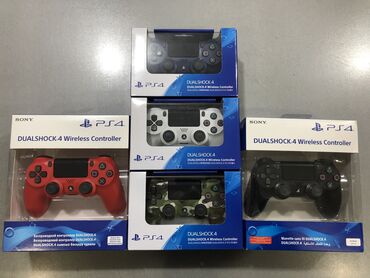 Video oyunlar üçün aksesuarlar: Playstation 4 üçün dualshock ( coystik ). Hər biri tam original, bağlı