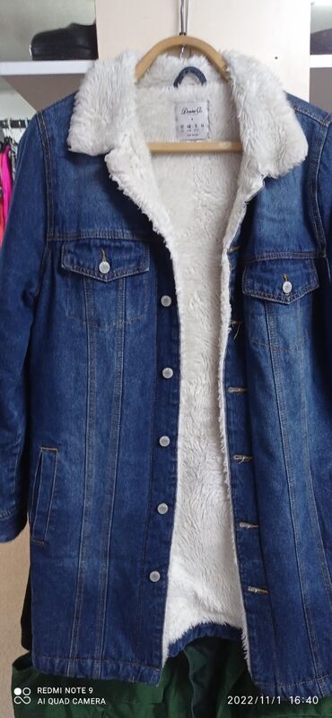 джинсовые наволочки: Куртка мужская удлиненная джинсовая Европа 48-50 размер