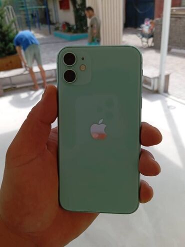 с вашей доплатой: IPhone 11, Колдонулган, 128 ГБ, Жашыл, 76 %
