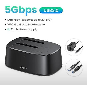 micro sd v30: UGREEN CM198, USB 3.0 док‑станция для жестких дисков. В наличии — 1