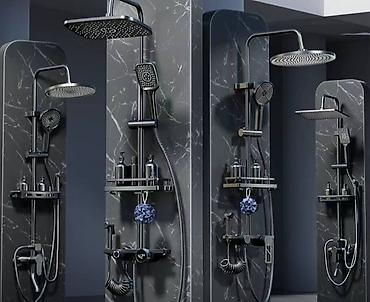 Душевые наборы: Матовое, Черный — 12