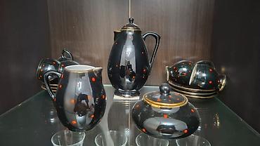 caydan caynik: Çay dəsti, rəng - Ağ, Farfor — 2