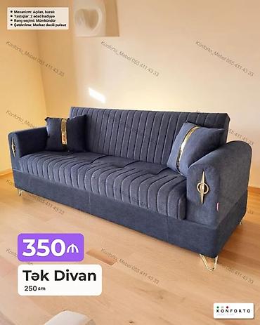 Tək divan – 250 sm - Qatlanan/açılan mexanizm, bazalı (alt hissə lalafo.az -da Tək divan – 250 sm - Qatlanan/açılan mexanizm, bazalı (alt hissə