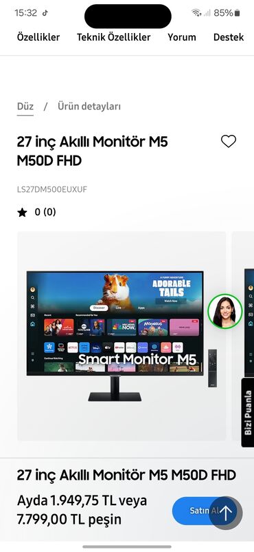 samsung a42: Acilmamiş təzə manitor həm tv həmdə manitor ag rəngdədir qutuda hec