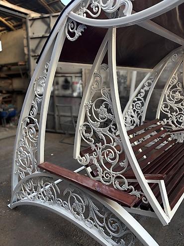 heyet mebeli: Yeni, Skamya-yelləncəl, Zontikli, Metal — 3