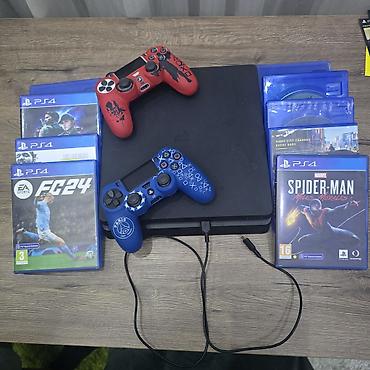 зарядка ми: Игровая консоль PlayStation 4 Slim (черная) в идеальном состоянии — 2